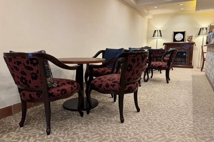 ペット連れ可能のテラス席も