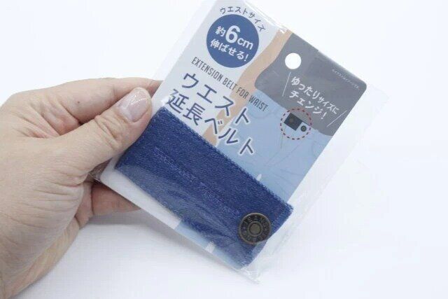 セリア ウエスト延長ベルト デニム風 パッケージ