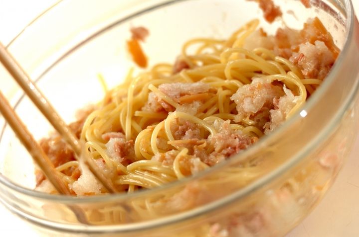 ひとくちおろしパスタの作り方2