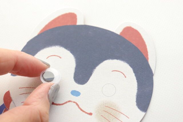 ダイソー ポチ袋（きょろきょろ目玉、4枚） 目玉パーツ