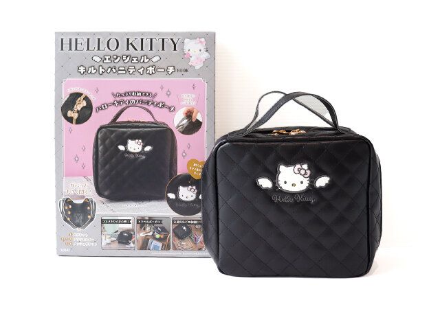 付録 ハローキティ エンジェル キルトバニティポーチ