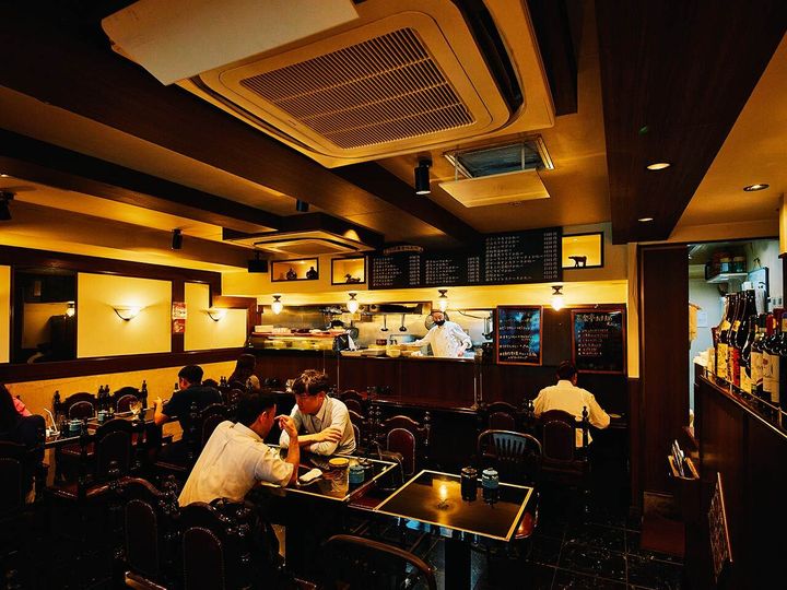 池尻大橋『ビストロ喜楽亭』の内観