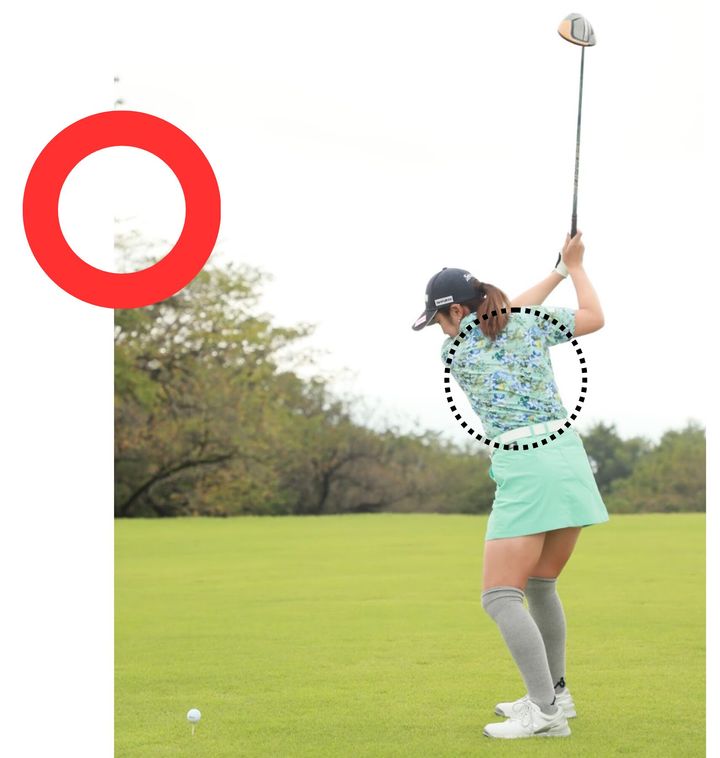 手打ちを直すコツは“背中”にあり！女子プロがドライバーのヒントを紹介