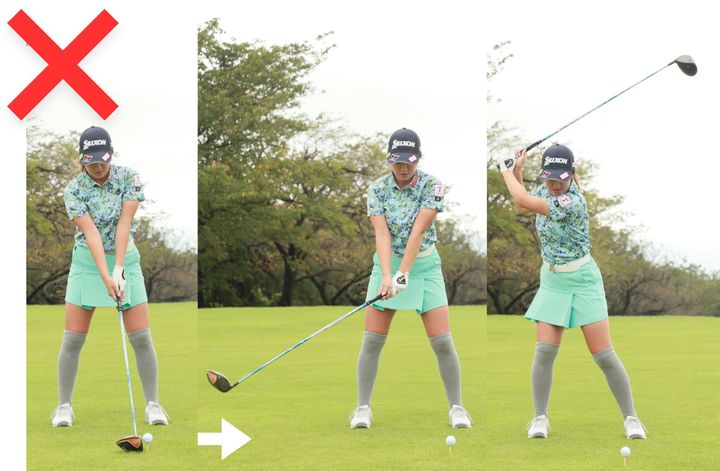 手打ちを直すコツは“背中”にあり！女子プロがドライバーのヒントを紹介