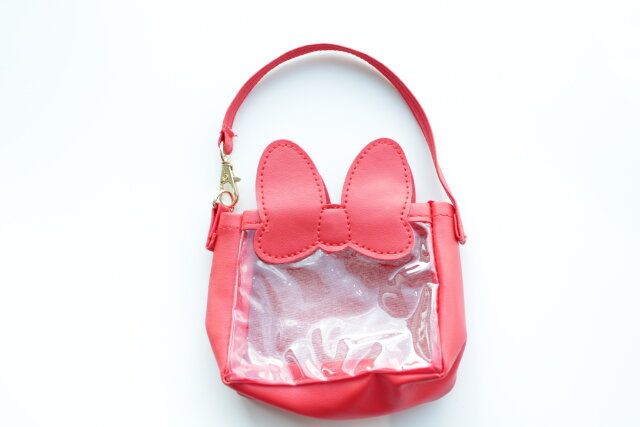 ダイソー バッグチャームポーチ（ミニーアイコン） デザイン