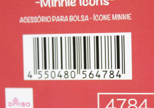 ダイソー バッグチャームポーチ（ミニーアイコン） JANコード