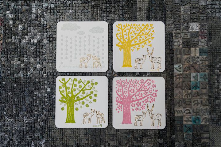 鹿や天平文様のペーパーアイテムを探しに、奈良・きたまちの「活版印刷 丹」へ