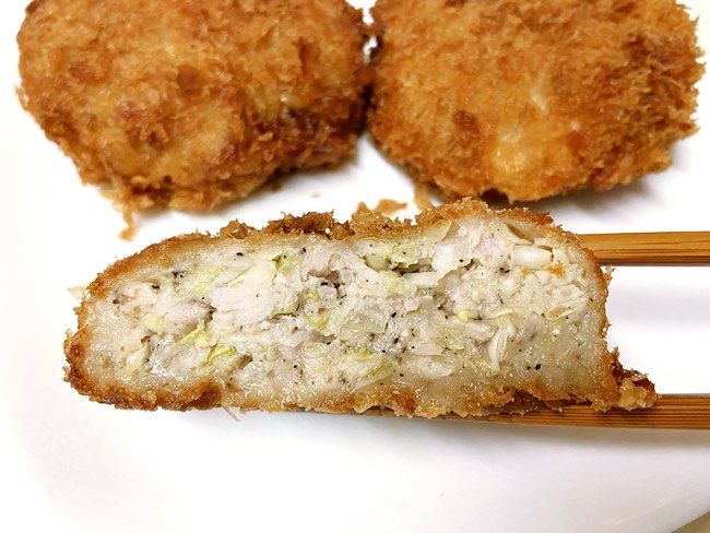 ロピア 「ロピアきゃべつメンチカツ」 中身