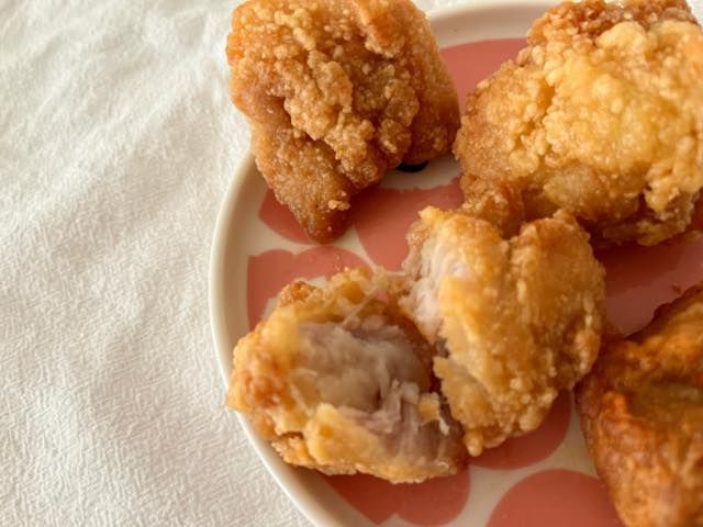 からあげの山塩味を切ってみた