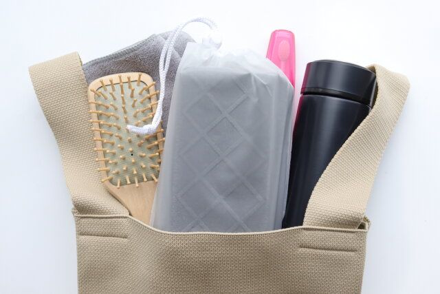 ダイソー 8つ折りレジャーマット（ポーチ付、ブラック） 持ち運び