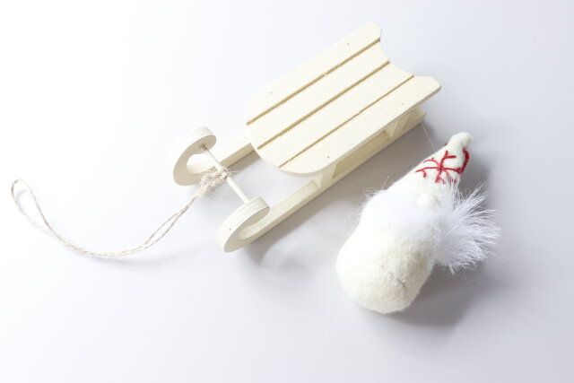 セリア ウッドオブジェ（ソリ） ニットオーナメント