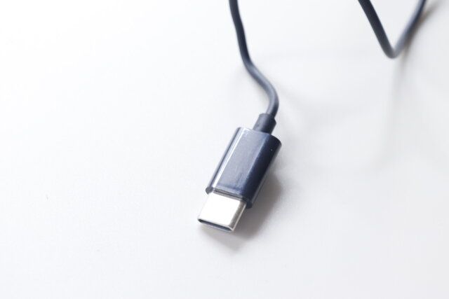 ダイソーの充電不要なリモコンマイク付 USB Type-C イヤホン（ブラック）