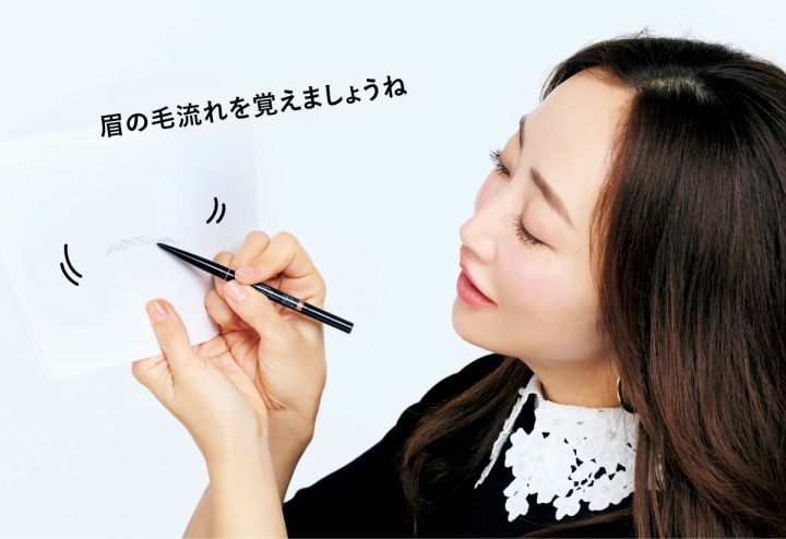 神崎 恵「これ いいよ図鑑 」 眉の毛流れを覚えましょうね