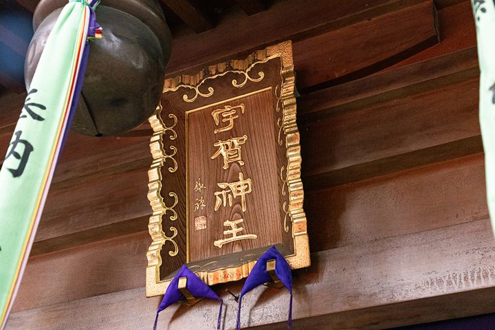 中央に祭られているのが「宇賀神王（うがしんのう）」