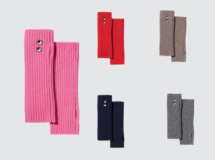 ユニクロ×アニヤハインドマーチ カシミヤのアームカバー