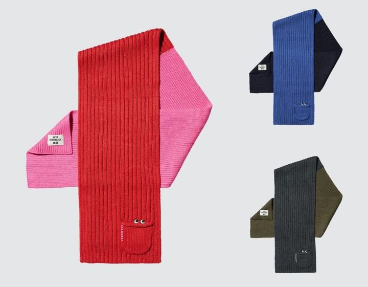 ユニクロ×アニヤハインドマーチ ヒートテックマフラー