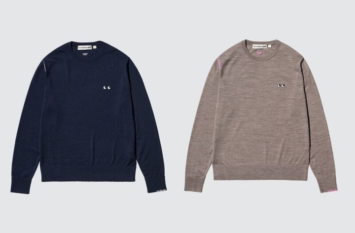 ユニクロ×アニヤハインドマーチ クルーネックニット