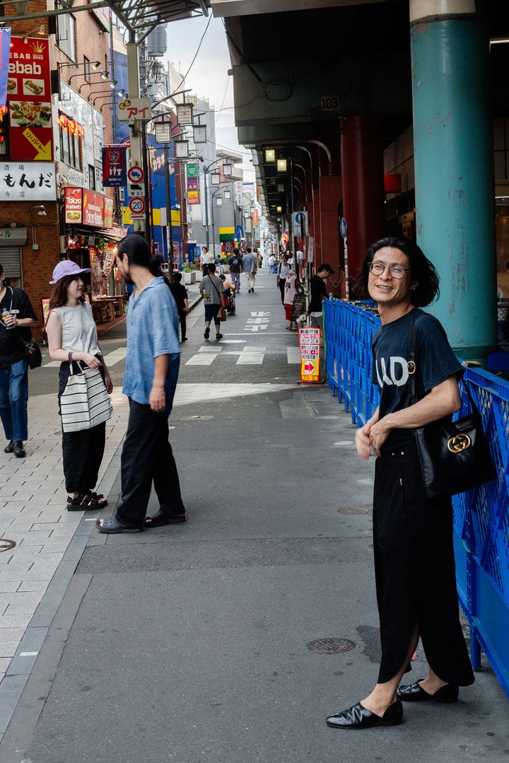 街中でのポートレート