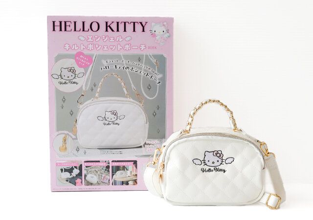 ハローキティ エンジェル キルトポシェットポーチ