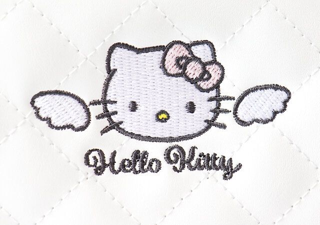 ハローキティ エンジェル キルトポシェットポーチ 刺繍