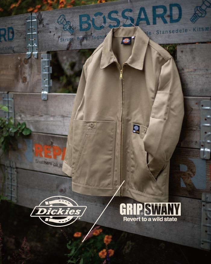 GRIP SWANYとDickiesのコラボアイテム「FIELD WORK JKT」