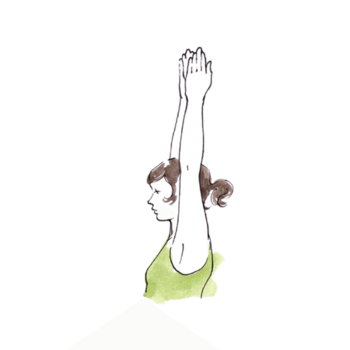 【2】あごを引く