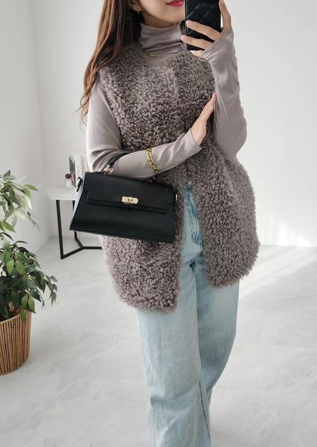 ストレッチリブタートルネックT