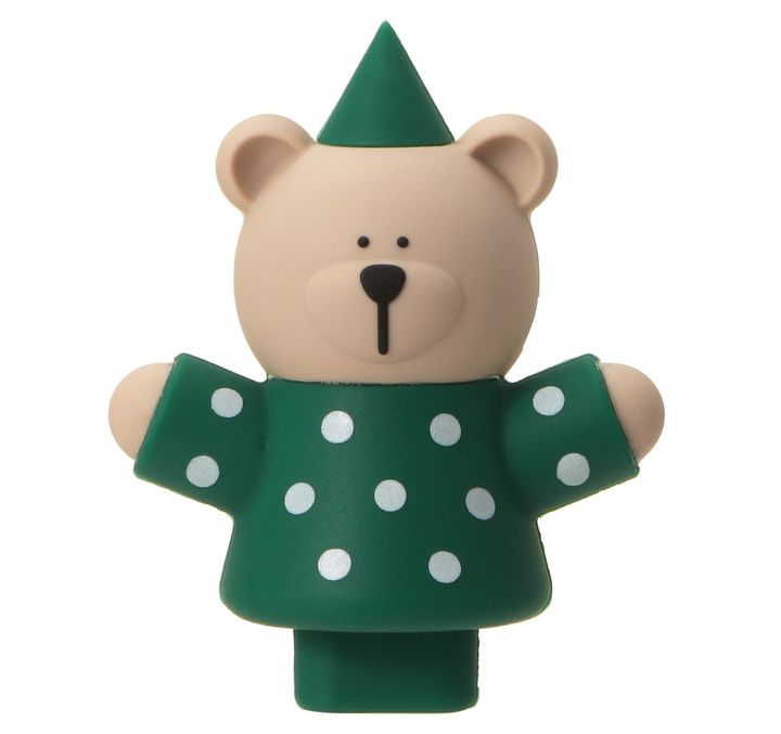 「ホリデー2024リユーザブルカップ専用 ドリンクホールキャップベアリスタグリーン」1300円