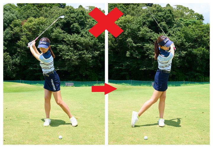 アイアンのミート率をすぐに上げる！「足の指先で…」と女子プロが解説