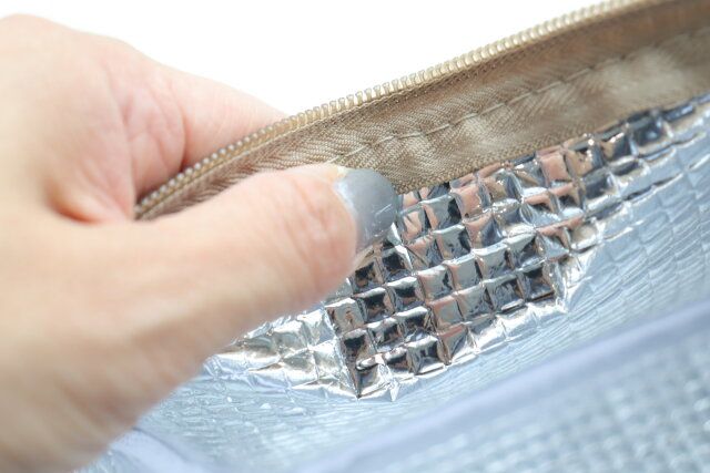 ダイソー ランチショルダーバッグ（リサイクル生地使用） 内側