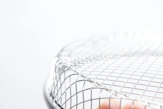 ダイソーのステンレス 浅ザル 油切 皿23cm1