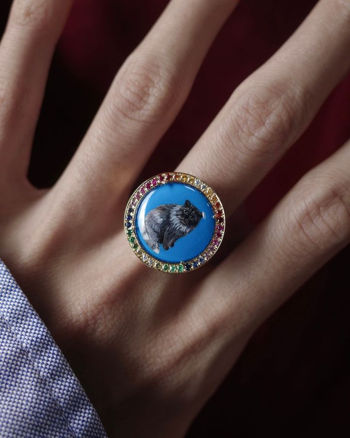 カスタムオーダーの一例。リング￥950,000〜（参考価格）