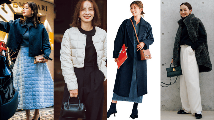 気温15度の服装のコラージュ写真