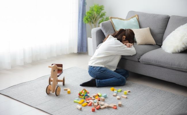 育児 体調不調イメージ