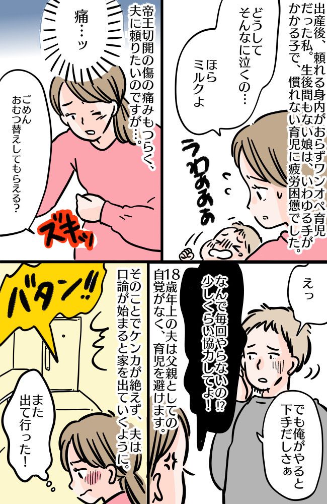 「また出ていった…」ケンカのたび妻子を置いて家出。夜遅くまで帰らない夫にイラ立ち離婚も視野に！？