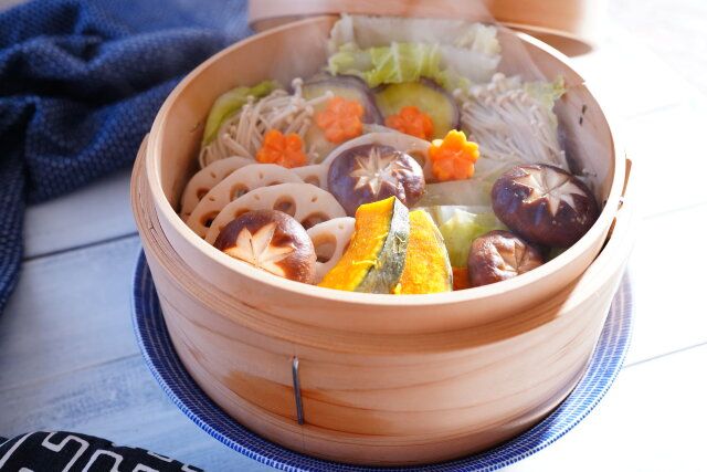 蒸し野菜のホットサラダ 完成