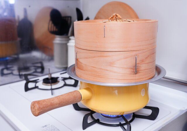 せいろを蒸す。