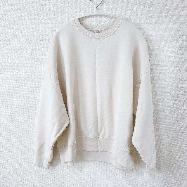 ユニクロ スウェットシャツ OFF WHITE