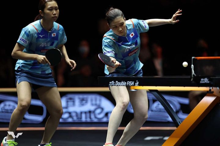 橋本帆乃香、佐藤瞳（C）WTT