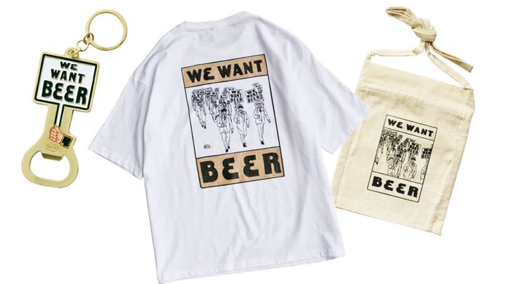 「我らにビールを！」アーティスト・CHALKBOYが作る、ビールグッズ