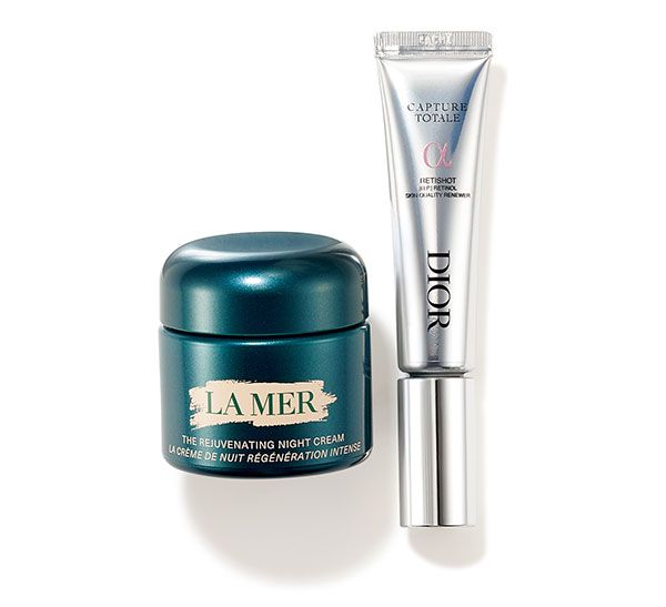 【左】ザ・モイスチャライジング ナイト クリーム 【右】カプチュール トータル レチショット