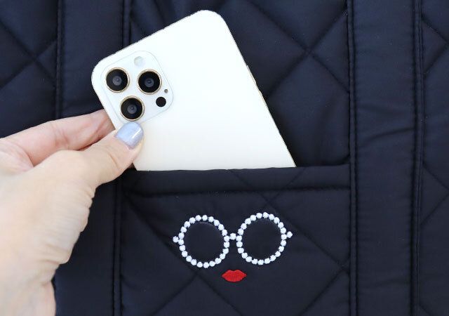 アジョリー 軽くて大きいキルティングバッグ フロントポケット