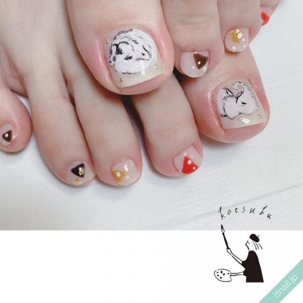 小粒nailが投稿したネイルデザイン [photoid:I0105232] via Itnail Design (743182)