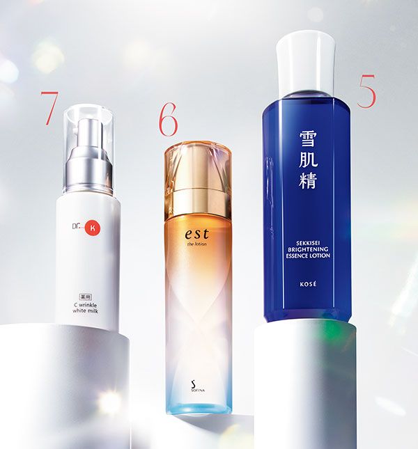 【5】薬用雪肌精 ブライトニング エッセンス ローション 【6】エスト エスト ザ ローション 【7】ドクターケイ 薬用Cリンクルホワイトミルク