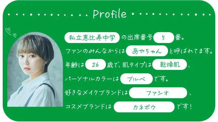 安本彩花 プロフィール