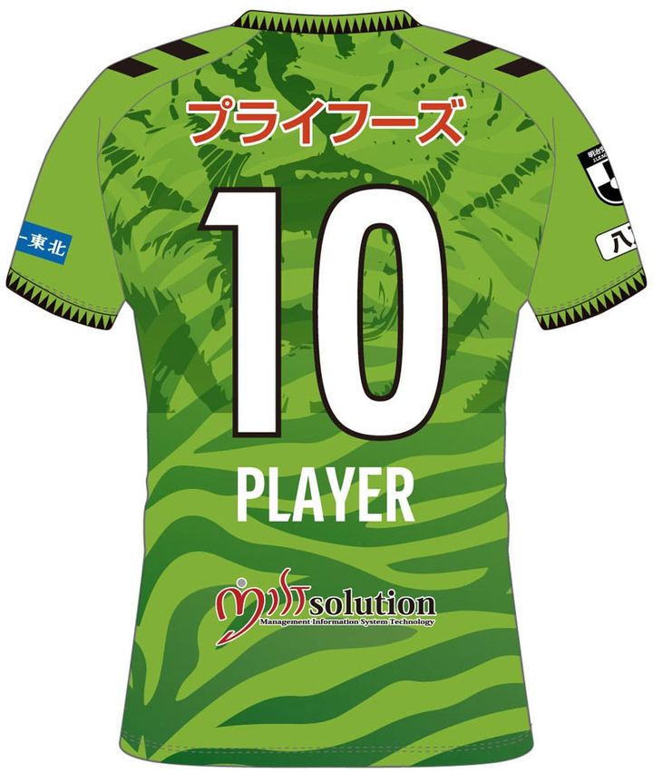 ヴァンラーレ八戸が2025新ユニフォームを発表！「イカと虎が横並び」の珍しいデザインが現れる