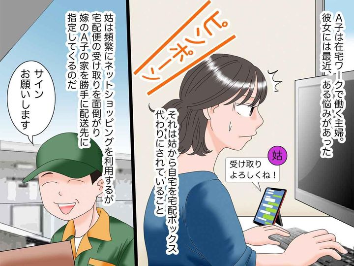 画像1: 勝手に配送先に指定される