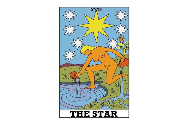 《今週のカード》はNo.17「星・未来を夢見る人※カードは筆者作成