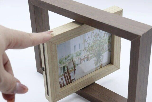 ダイソー フォトフレームL判（回転式）