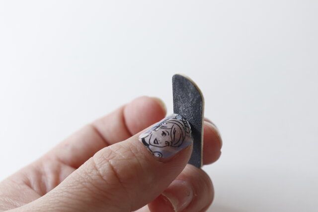 ダイソーSJジェル風ネイルシール（シンデレラ）A 使い方 ネイルファイル